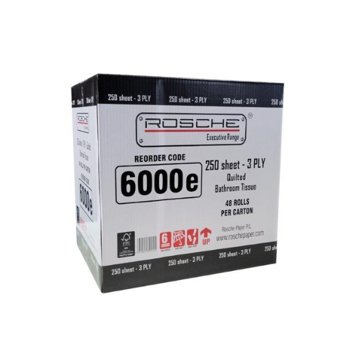 Rosche 3 Ply 250's 'Quilted' Ctn/48 unit