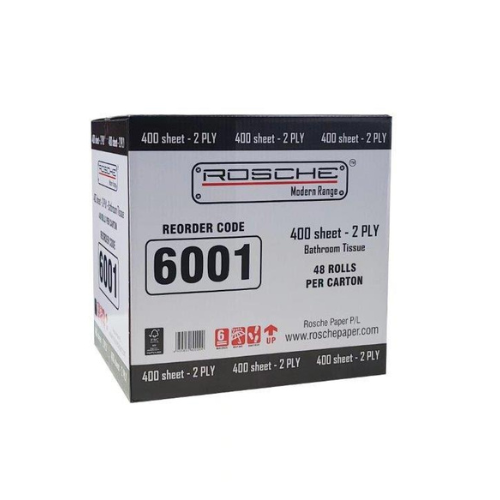 Rosche 2 Ply 400 sheet Ctn/ 48 unit